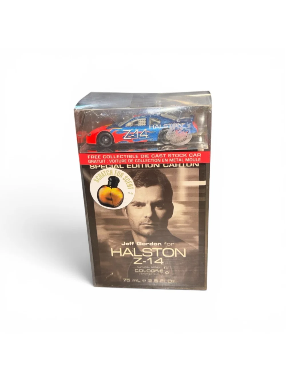 New Jeff Gordon for Halston Z-14 Cologne & Die Cast Stock Car Special Edition